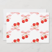 コケットさくらんぼベビーシャワー サンキューカード (裏面)