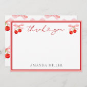 コケットさくらんぼベビーシャワー サンキューカード (正面/裏面)