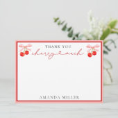 コケットさくらんぼベビーシャワー サンキューカード (スタンド正面)