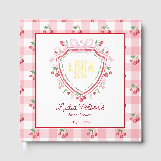 コケットさくらんぼモノカムブライダルシャワー ゲストブック (正面)