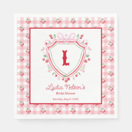 コケットさくらんぼモノカムブライダルシャワー スタンダードランチョンナプキン