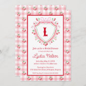 コケットさくらんぼモノカムブライダルシャワー 招待状 (正面/裏面)