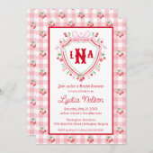 コケットさくらんぼモノカムブライダルシャワー 招待状 (正面/裏面)