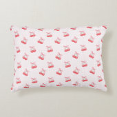 コケットさくらんぼ弓模様 アクセントクッション (正面)