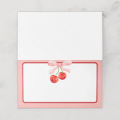 コケットさくらんぼ空白の食品ラベル プレイスカード (外部開封)