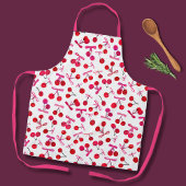 コケットさくらんぼ&ボーパターン エプロン