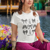 コケットぜんそく認識度B&Wアレルギー Tシャツ