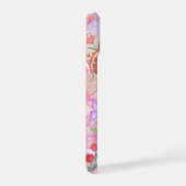 コケットのコラージュ、ピンク&かわいいガーリー電話ケース iPhone 15ケース (右側面)