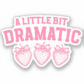 コケットのドラマチックな女の子らしい女の子 シール (正面)