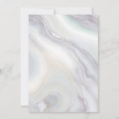 コケットのピンクとブルーの弓のジェンダーのリビール 招待状 (裏面)