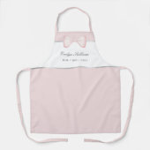 コケットのピンクの弓エプロン エプロン (正面)
