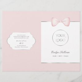 コケットのピンクボウのサービスメニューパンフレット