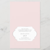 コケットのピンクボウ価格リストのフライヤー チラシ (裏面)