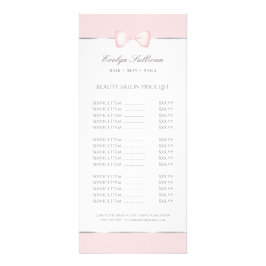 コケットのピンクボウ価格リストのラックカード ラックカード