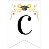 コケットイエローボウおめでとう | 卒業 バンティングフラッグ (第1の旗)