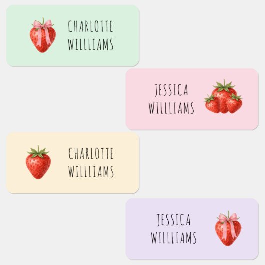 コケットイチゴ新学期衣料子供 ラベル (グループ)