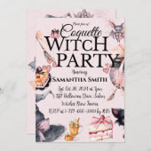 コケットウィッチパーティーハロウィーン招待状 招待状 (正面/裏面)