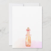 コケットウォーターカラーブランチバブリーブライダルシャワー 招待状 (裏面)