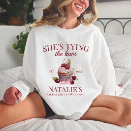 コケットエステティックピンクボウさくらんぼケーキガールファンシー スウェットシャツ