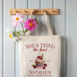 コケットエステティックピンクボウさくらんぼケーキガールファンシー トートバッグ