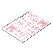 コケットエステティックピンクボウトレンディーフェミニンかわいい ノートブック (左側)