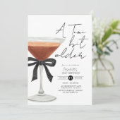 コケットエスプレッソマルティーニ誕生日招待状 招待状 (スタンド正面)