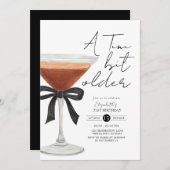 コケットエスプレッソマルティーニ誕生日招待状 招待状 (正面/裏面)
