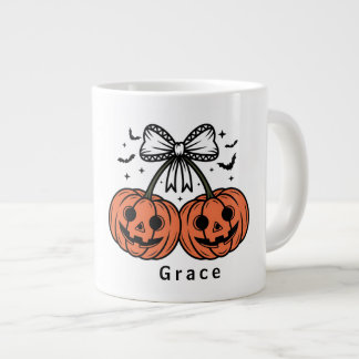 コケットカボチャチェリー ハロウィンパーソナライズド ジャンボコーヒーマグカップ