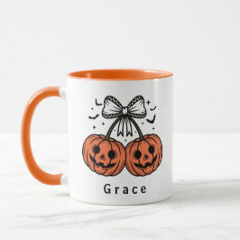 コケットカボチャチェリー ハロウィンパーソナライズド マグカップ