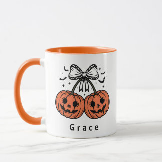 コケットカボチャチェリー ハロウィンパーソナライズド マグカップ