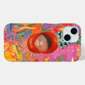 コケットガール名門私立校風のコラージュ、電話ケース Case-Mate iPhoneケース (裏面 (横))