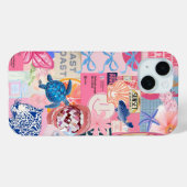 コケットガール名門私立校風のコラージュ、電話ケース Case-Mate iPhoneケース (裏面 (横))