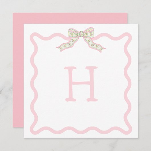 コケットクリスマスウェーブフォトクリスマスカード ノートカード (正面/裏面)