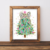 コケットクリスマスツリー名門私立校風のホリデーボウ ポスター