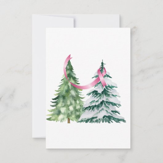 コケットクリスマスツリー、乳がん認識度 サンキューカード (裏面)