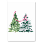 コケットクリスマスツリー、乳がん認識度 テーブルナンバー (裏面)