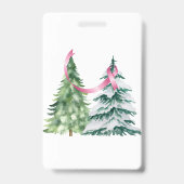 コケットクリスマスツリー、乳がん認識度 バッジ (裏面)