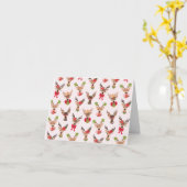 コケットクリスマストナ名門私立校風のデナー カード (黄色い花)