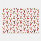 コケットクリスマストナ名門私立校風のデナー ラッピングペーパーシート (正面)