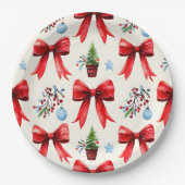 コケットクリスマスプレート ペーパープレート (正面)