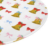 コケットクリスマスベルズ&ボウ名門私立校風のクラシック カッティングボード (角)