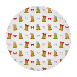 コケットクリスマスベルズ&ボウ名門私立校風のクラシック カッティングボード