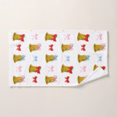 コケットクリスマスベルズ&ボウ名門私立校風のクラシック バスタオルセット (ハンドタオル)