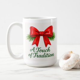 コケットクリスマスリボン — メッシーガールマジック ✨ コーヒーマグカップ