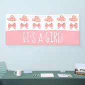 コケットコーラルハートバルーンガールバナー 横断幕 (トレードショー)