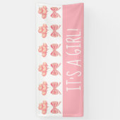 コケットコーラルハートバルーンガールバナー 横断幕 (縦)