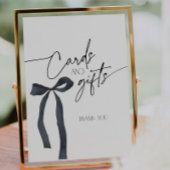 コケットゴシック様式のブラックボーカードとギフト 台座サイン