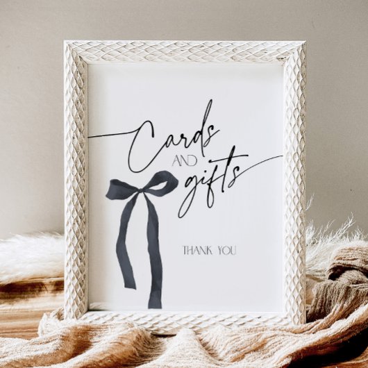 コケットゴシック様式のブラックボーカードとギフト 台座サイン