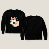 コケットサッカー愛好家のスウェットシャツ (デザイン 正面＆背面)