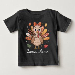 コケットサンクスギビングガールズ   カスタムガーリータキー ベビーTシャツ